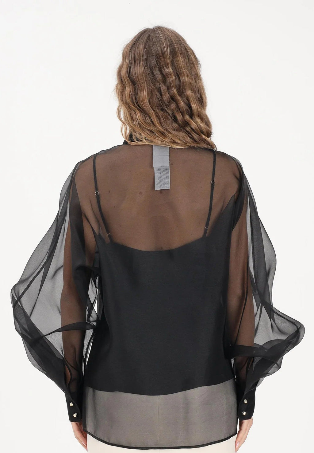 MAX-2121014 MSELIBBRA BLACK FLOWER BLOUSE