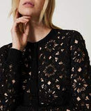 TWS-241TT3234 BLACK KNIT CARDIGAN