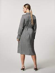 PER-241322103 LESLIE BLACK&WHITE DRESS