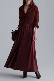 MRL-252310601 BELLUNO WINE SATIN SKIRT