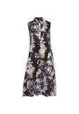 MRN-SPIGA BLACK,GREY&BLUE DRESS