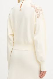 TWS-252TP3406 IVORY LACE KNIT TOP