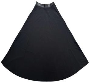 INO-M2-50PU BURGANDY LEATHER WAISTBAND SKIRT