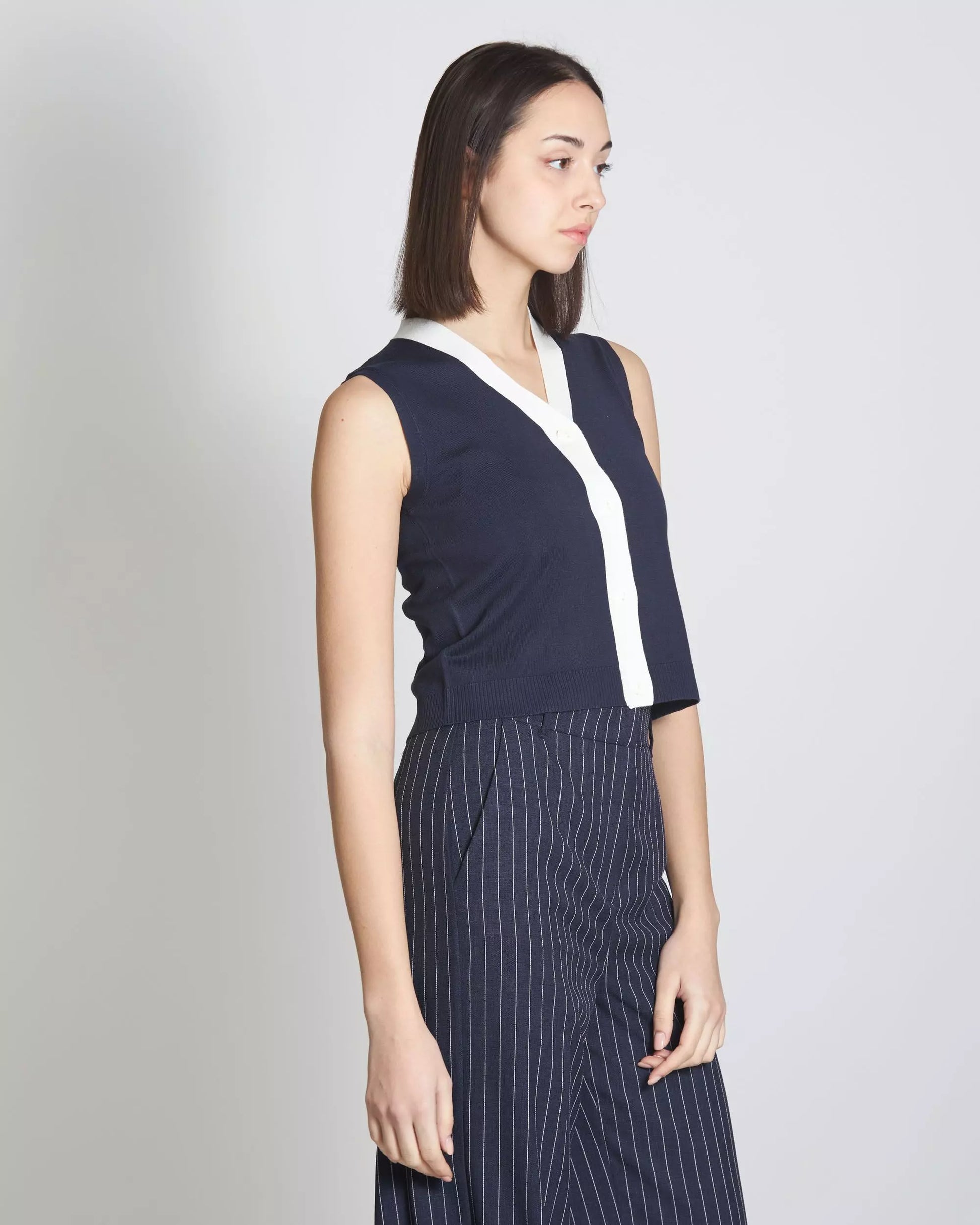 EBM-2415341011 JEREZ NAVY WAISTCOAT