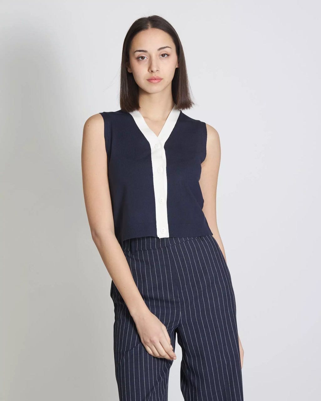 EBM-2415341011 JEREZ NAVY WAISTCOAT