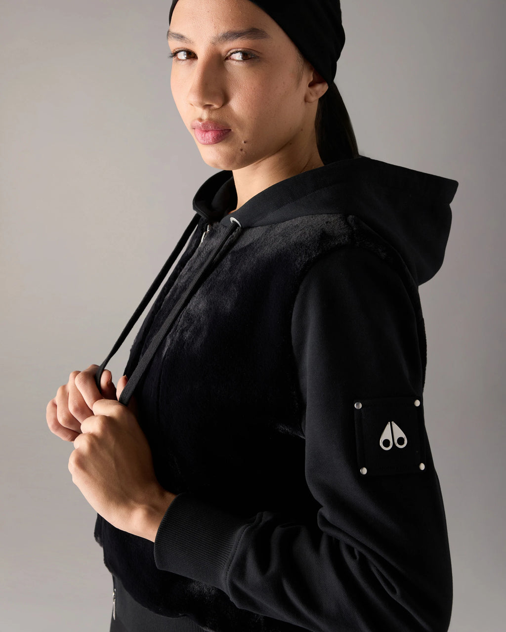 MKN-M15LS610 BLACK ROSELYN BUNNY JACKET