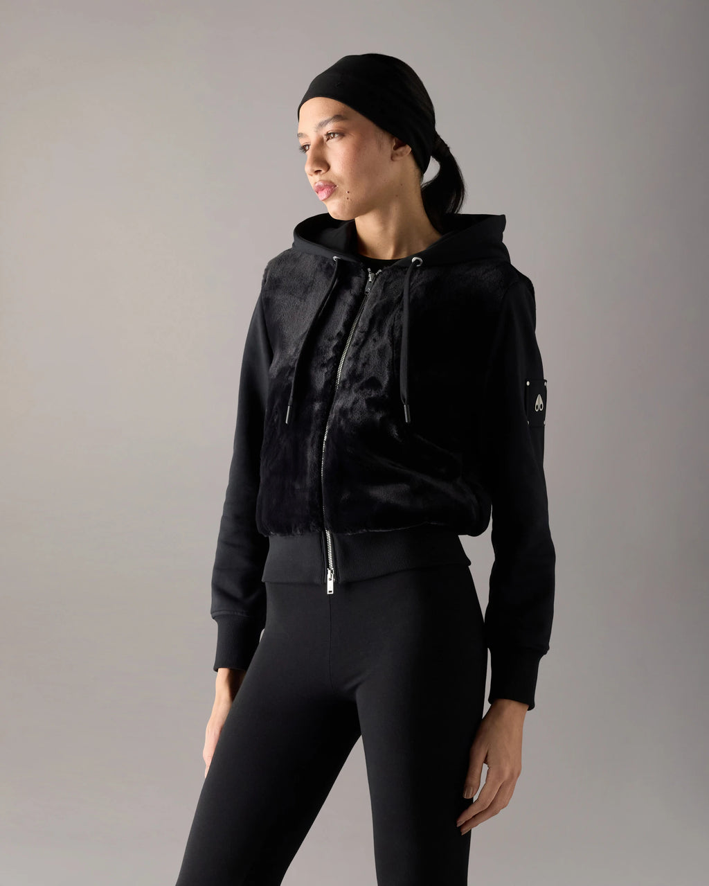 MKN-M15LS610 BLACK ROSELYN BUNNY JACKET