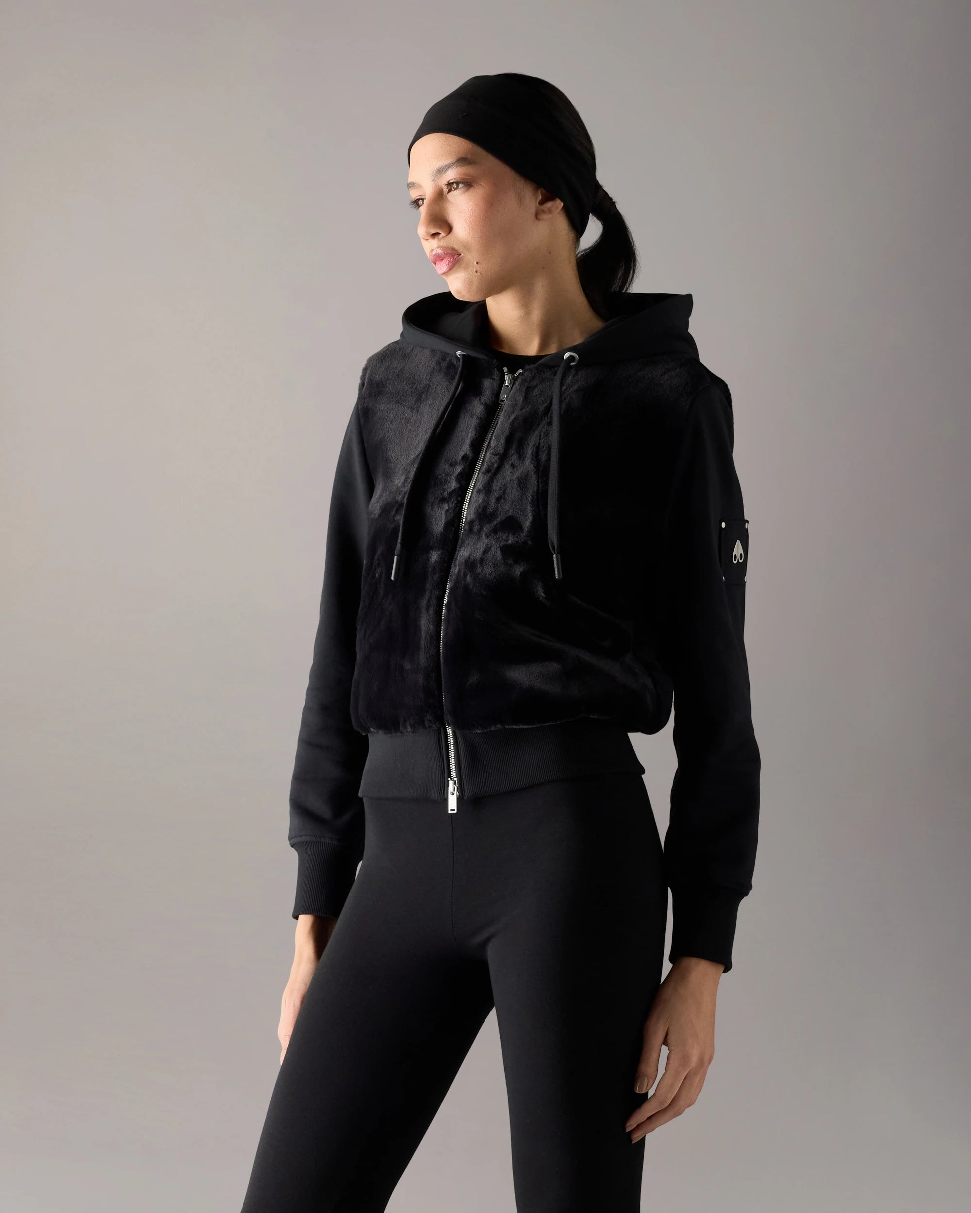 MKN-M15LS610 BLACK ROSELYN BUNNY JACKET