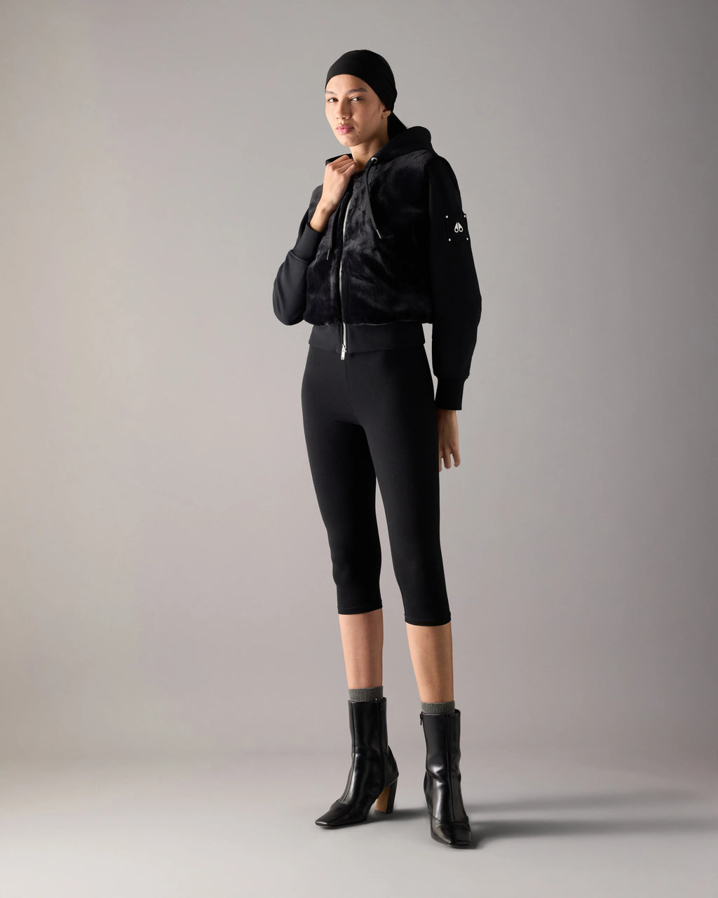 MKN-M15LS610 BLACK ROSELYN BUNNY JACKET