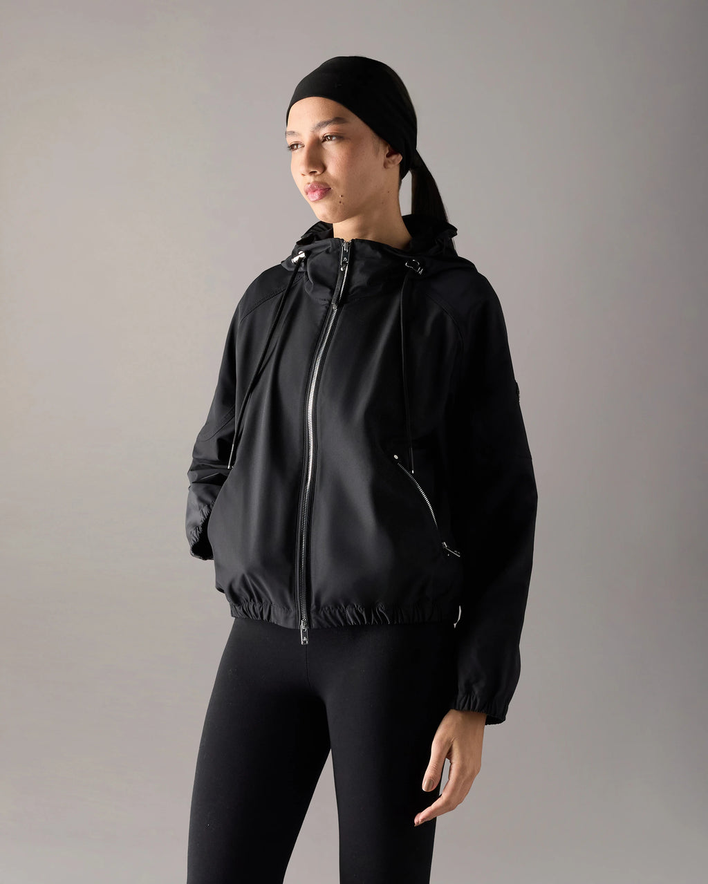 MKN-M16LJ180 BLACK ELEVATE HOODED JACKET