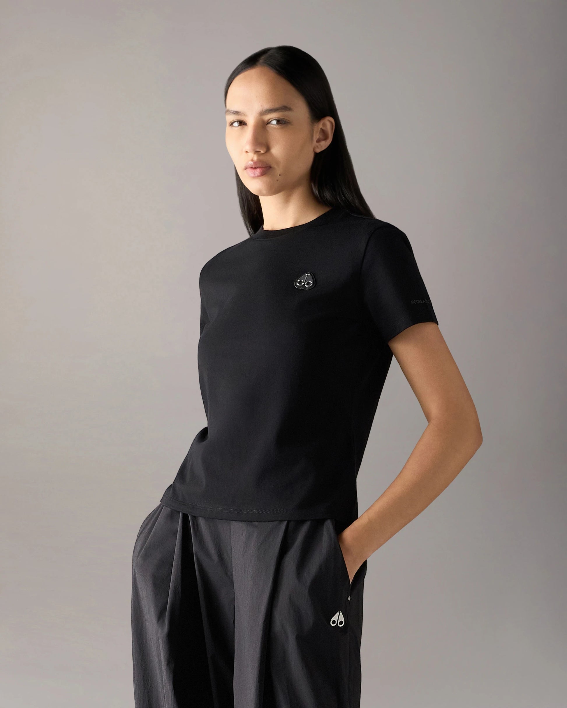 MKN-M16LT744 BLACK W CRESCENT T-SHIRT
