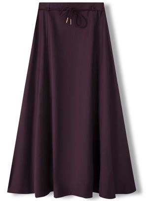 INO-M2-1413 AUBERGINE WINTER ROPE SKIRT