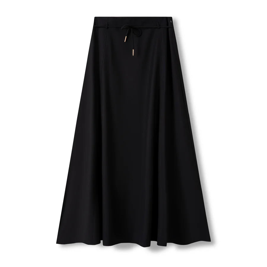INO-M2-1413 BLACK WINTER ROPE SKIRT