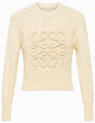 INO-M2-1630 CREAM LOEWE KNIT TOP