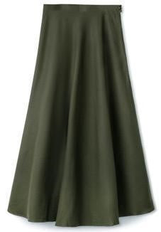 INO-M2-50 OLIVE CREPE SKIRT