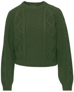 INO-M2-846C OLIVE KNIT TOP