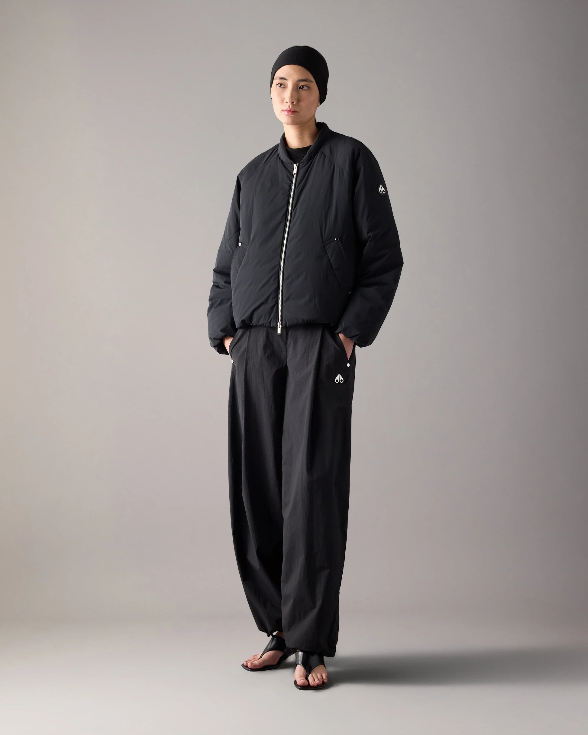 MKN-M35LB046 BLACK TEGAN BOMBER JACKET