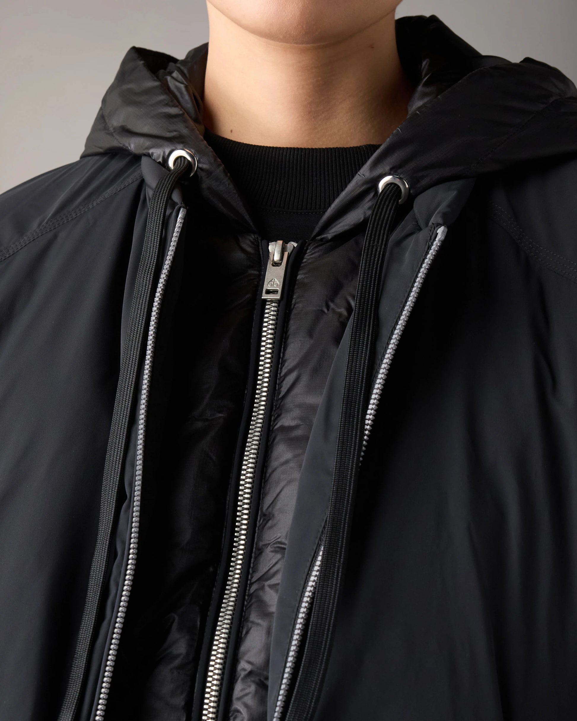 MKN-M35LB046 BLACK TEGAN BOMBER JACKET