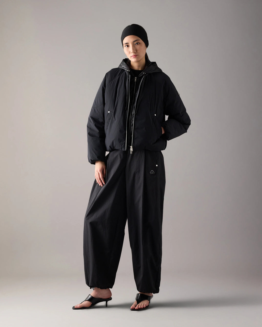 MKN-M35LB046 BLACK TEGAN BOMBER JACKET