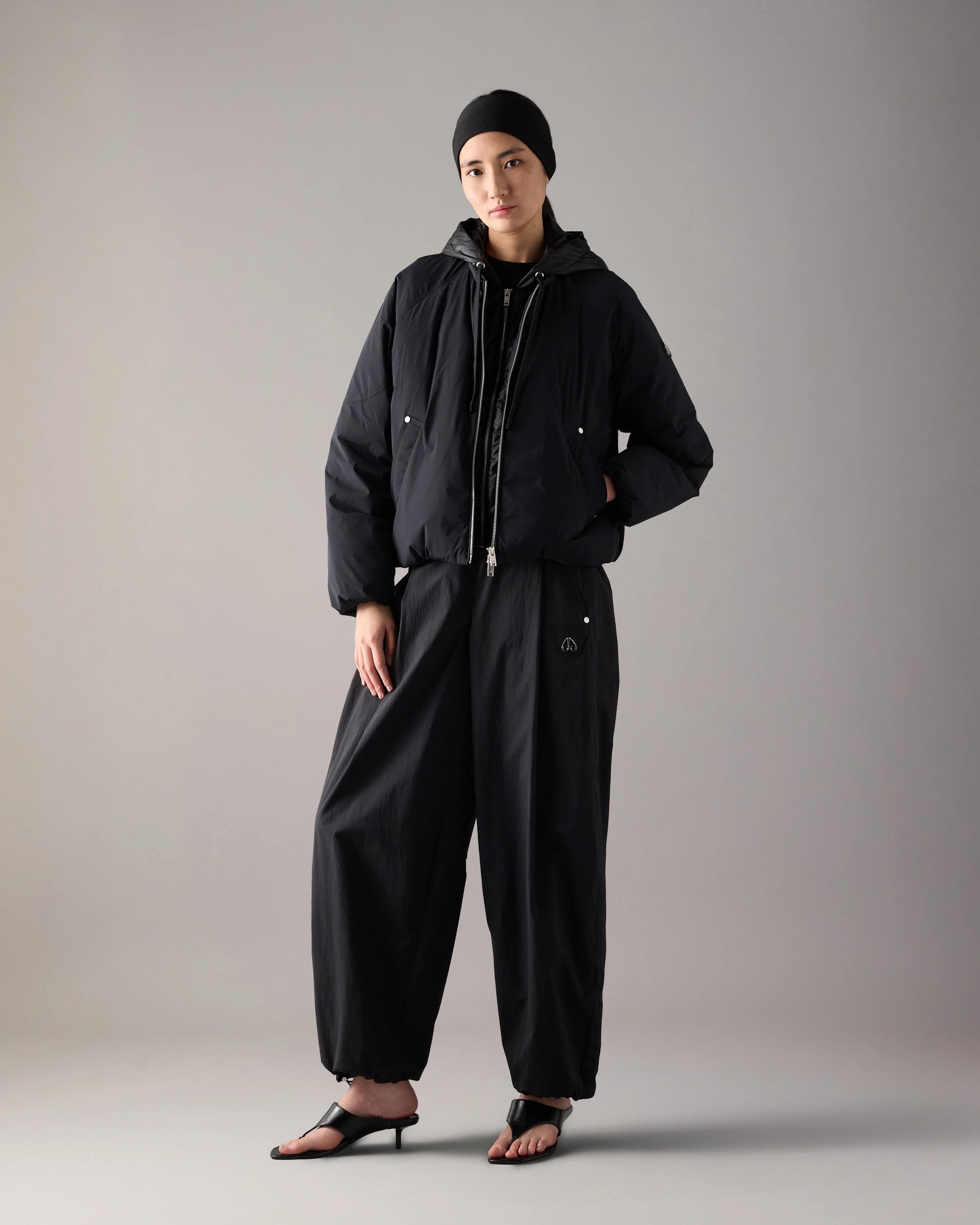 MKN-M35LB046 BLACK TEGAN BOMBER JACKET