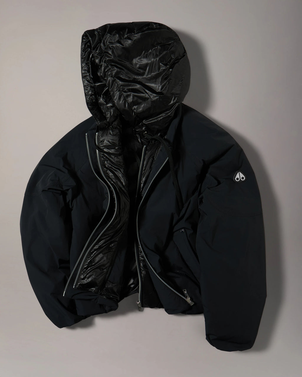 MKN-M35LB046 BLACK TEGAN BOMBER JACKET