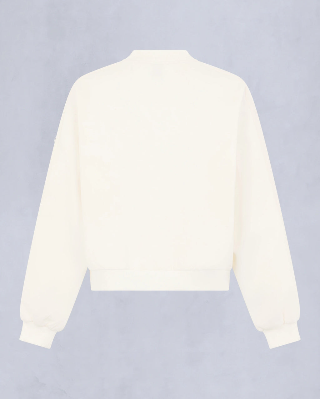 MKN-M35LS631 IVORY MIX MEDIA CREWNECK TOP