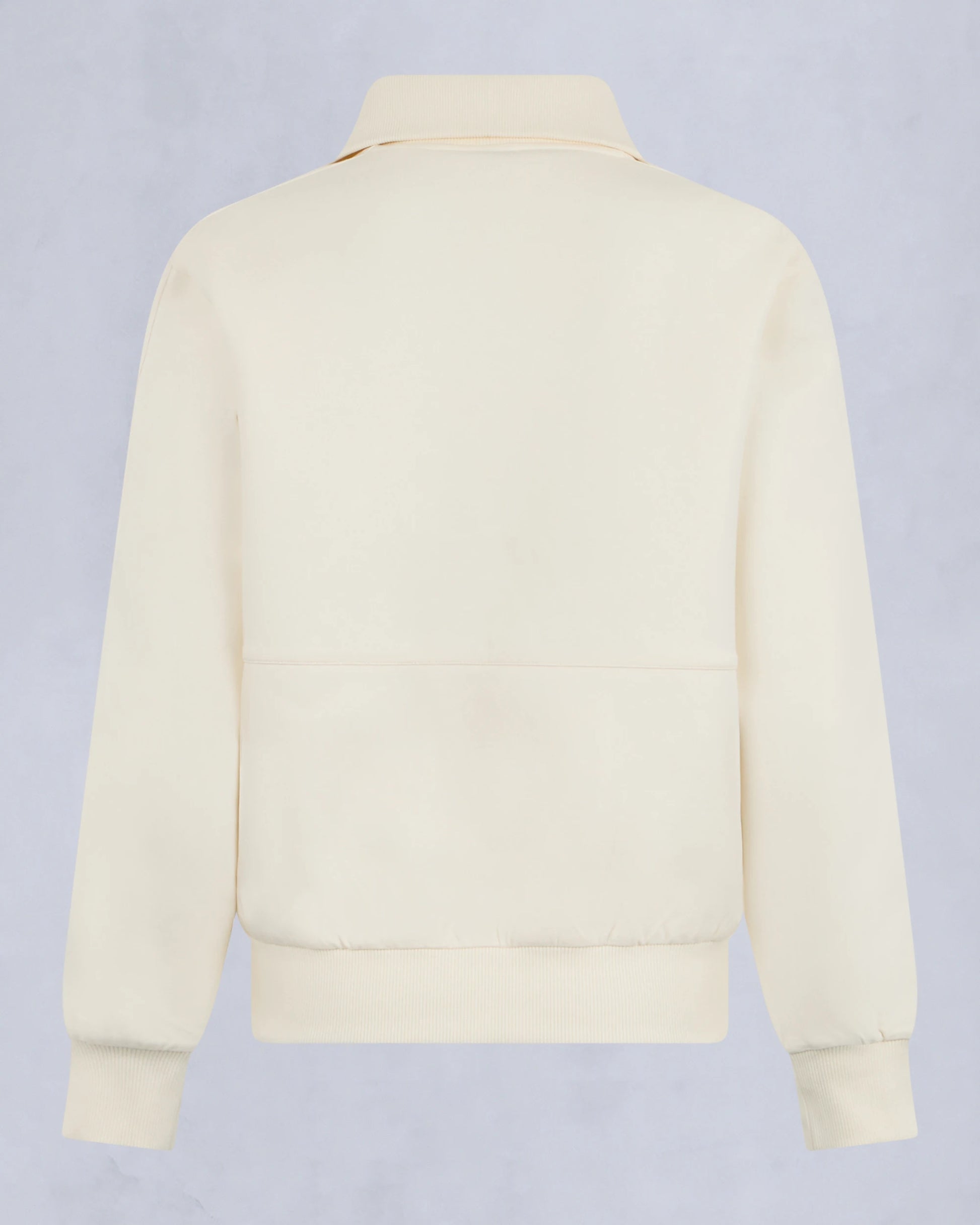 MKN-M35LS632 IVORY 1/4 ZIP MIX MEDIA TOP