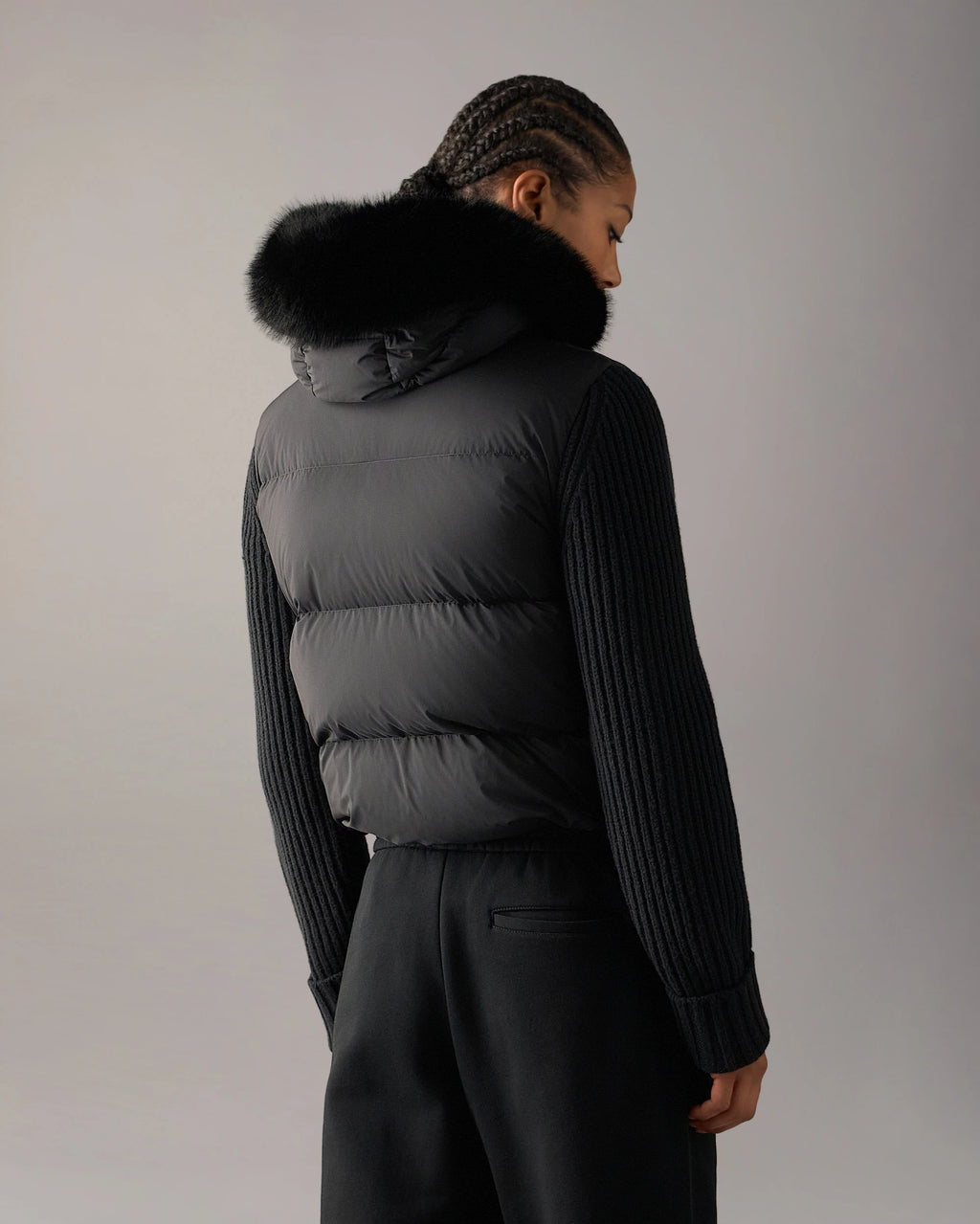 MKN-M36LK660W BLACK EVEREST HYBRID JACKET