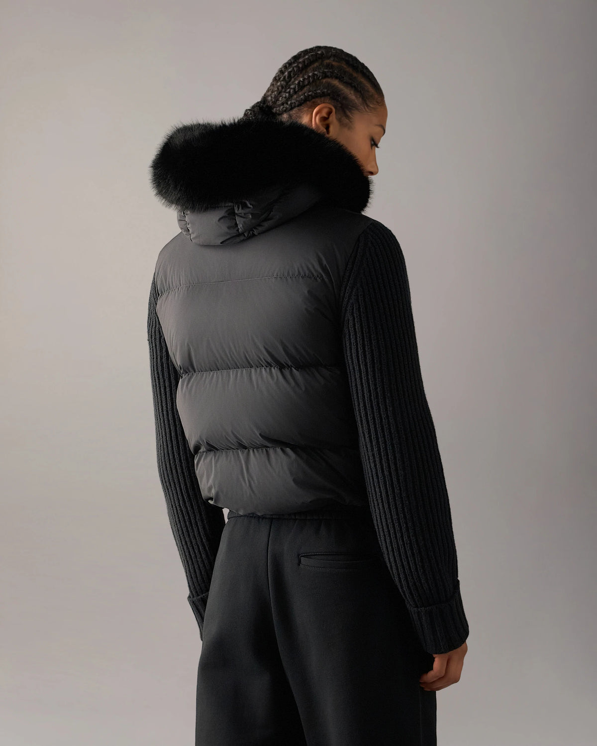 MKN-M36LK660W BLACK EVEREST HYBRID JACKET