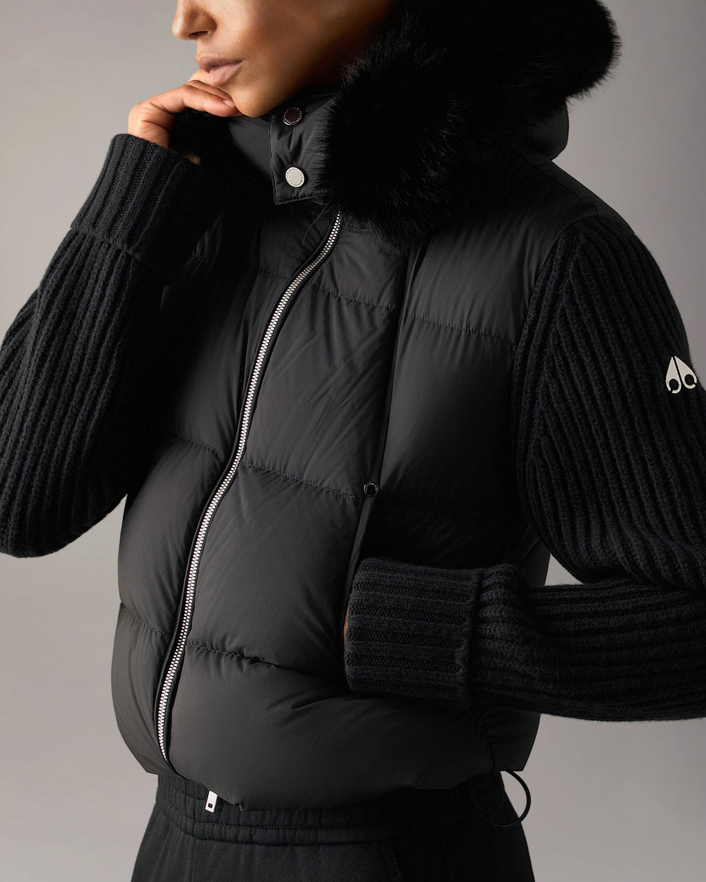 MKN-M36LK660W BLACK EVEREST HYBRID JACKET