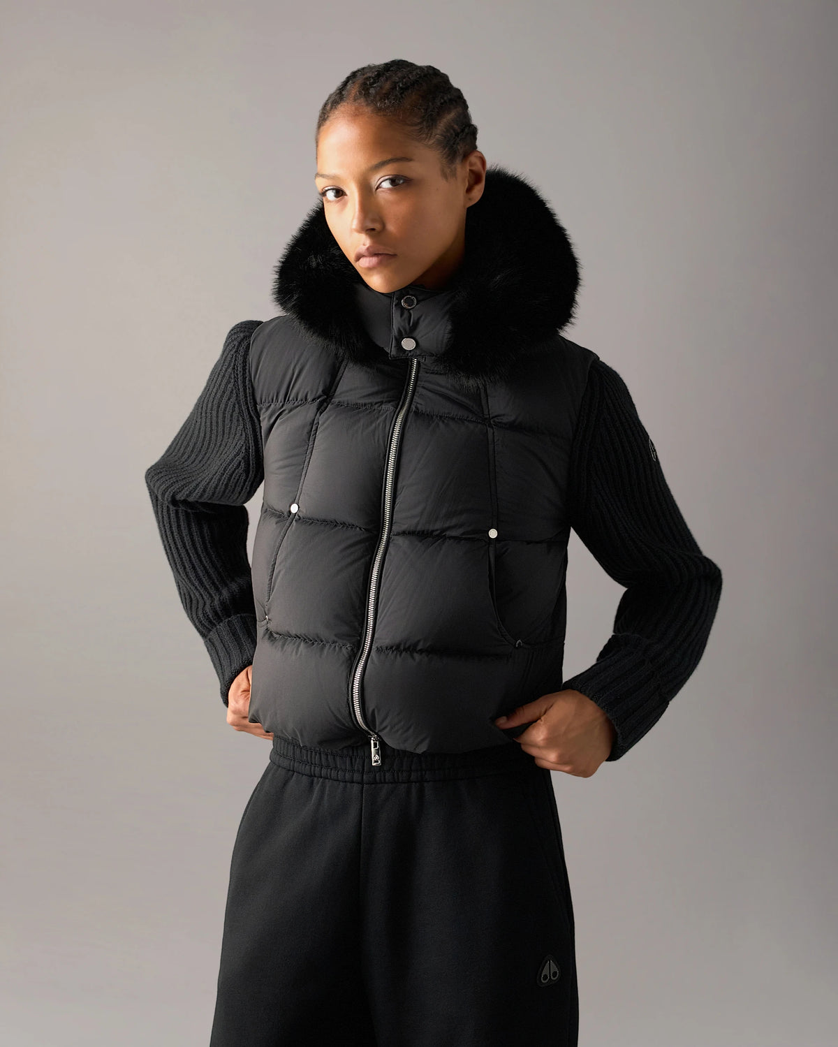 MKN-M36LK660W BLACK EVEREST HYBRID JACKET