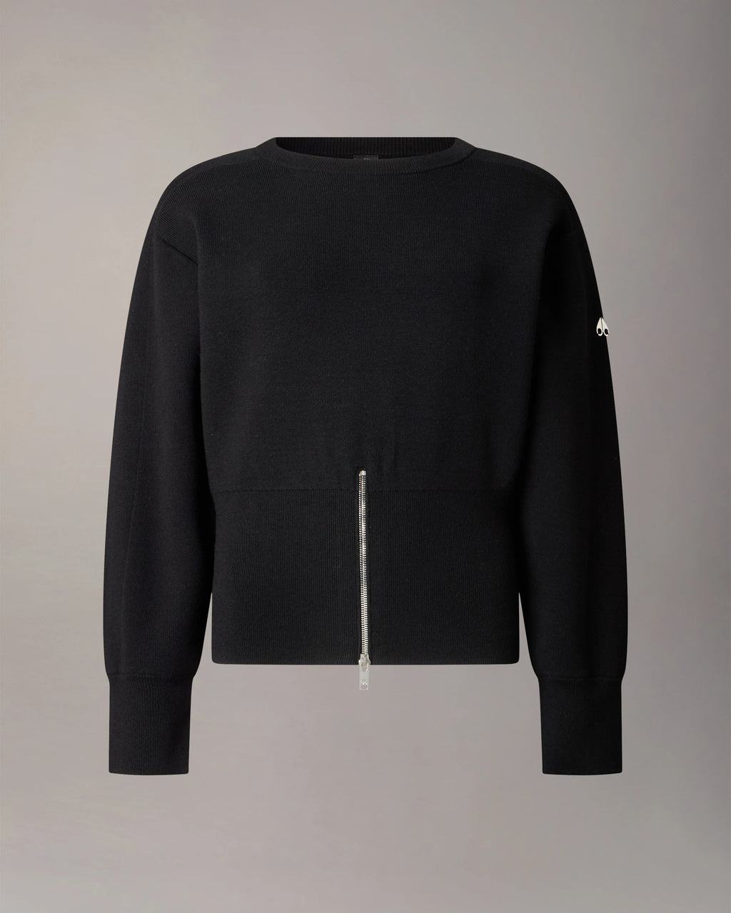 MKN-M36LK675 BLACK CORNER CREWNECK TOP