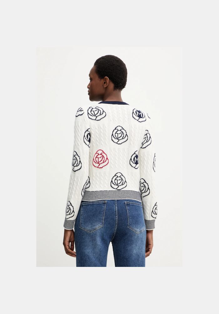 MRL-252336611 FUMATO WHITE ROSE TOP
