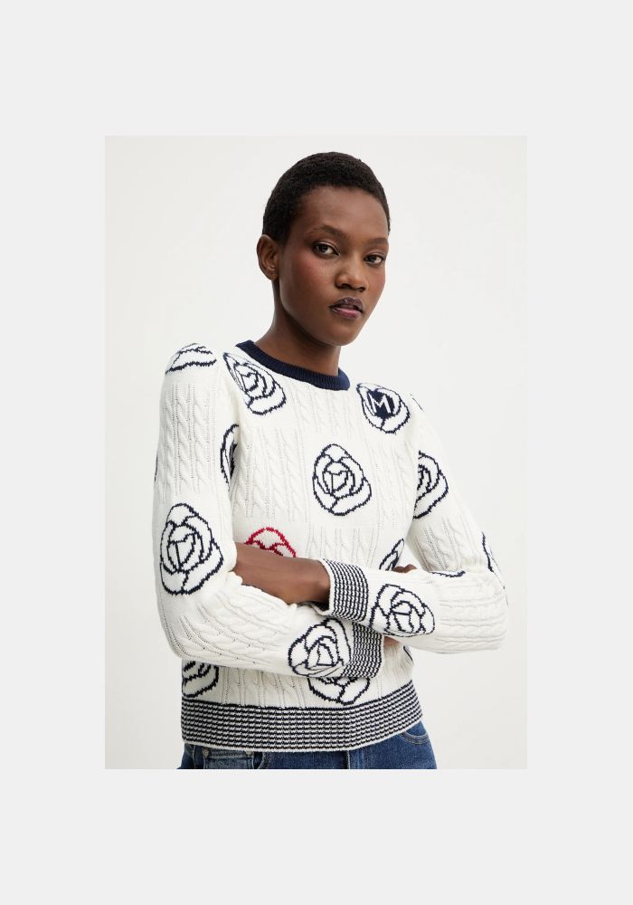 MRL-252336611 FUMATO WHITE ROSE TOP