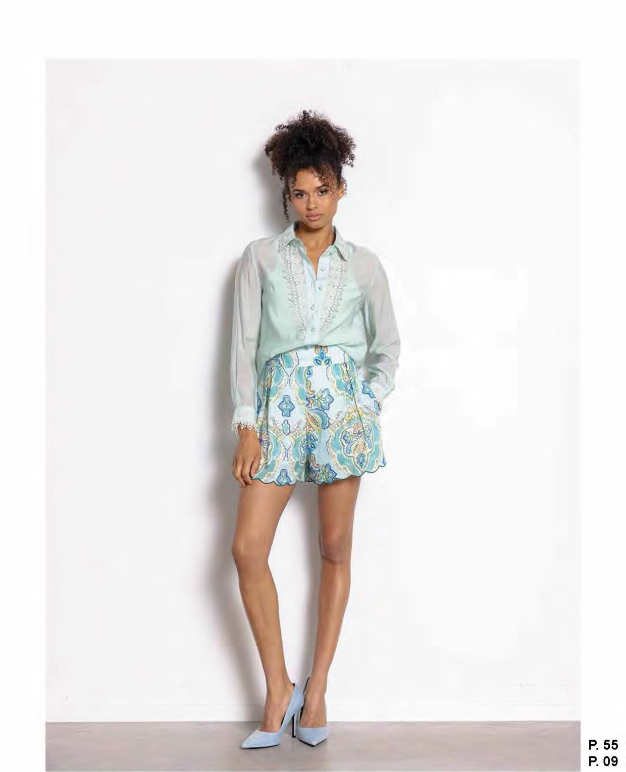 DRC-D640VW40 NATALIA IVORY LACE BLOUSE