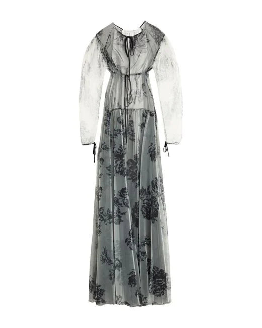 PHY-0437 FANTASY PRINT GREY GOWN