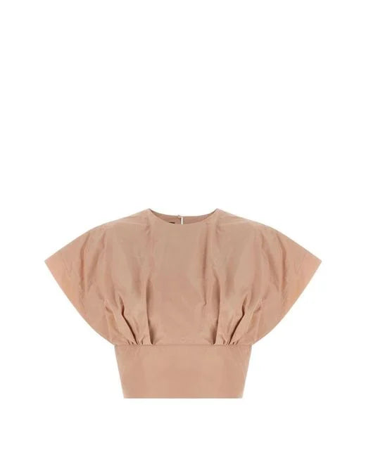 PKO-106266 ASPARAGO ROSE TAFFETA BLOUSE