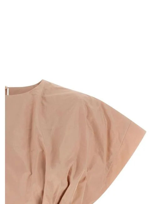 PKO-106266 ASPARAGO ROSE TAFFETA BLOUSE