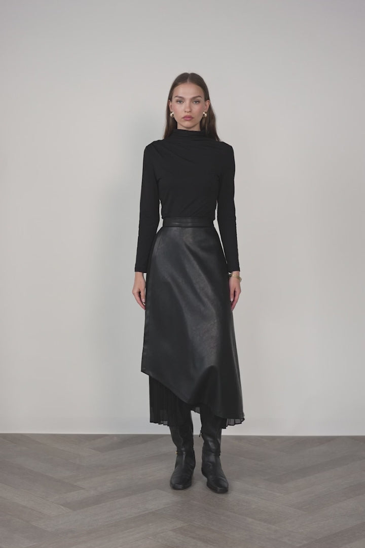 APP-F26-1273 BLACK PO TURTLENECK