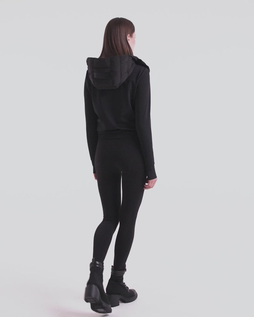 RUD-8125057 CASSA BLACK HOODED JACKET