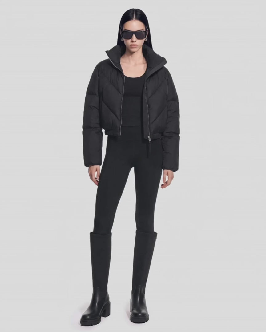 RUD-8126986 ANSLIE BLACK QUILTED JACKET