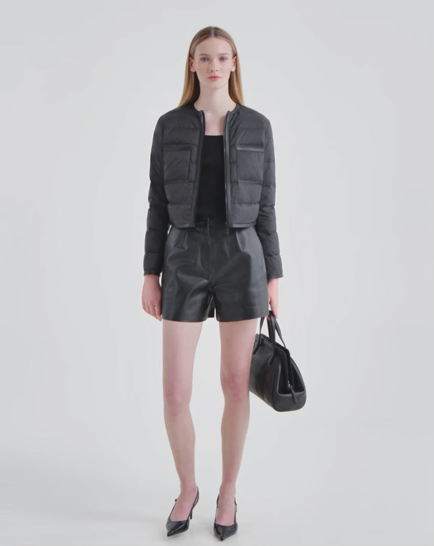 RUDSAK-8125033 MARKLE BLK QUILTED PUFFER JACKET