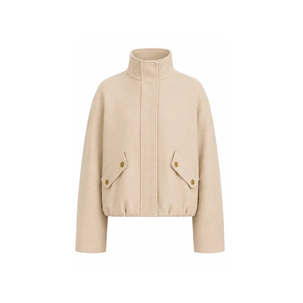 ARB-1026 OATMEAL OVERIZED JACKET