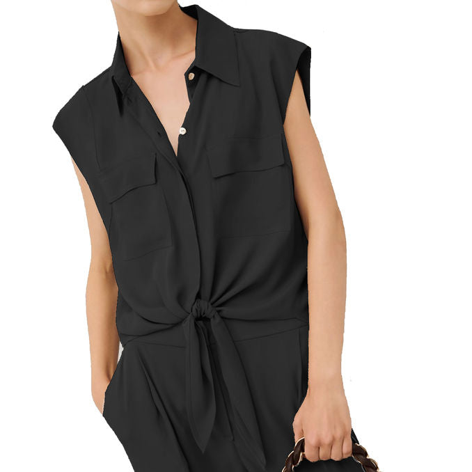 MRL-24131111 FANTE BLACK BLOUSE