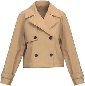 EBM-251502105 AFELIO CAMEL SHORT JACKET