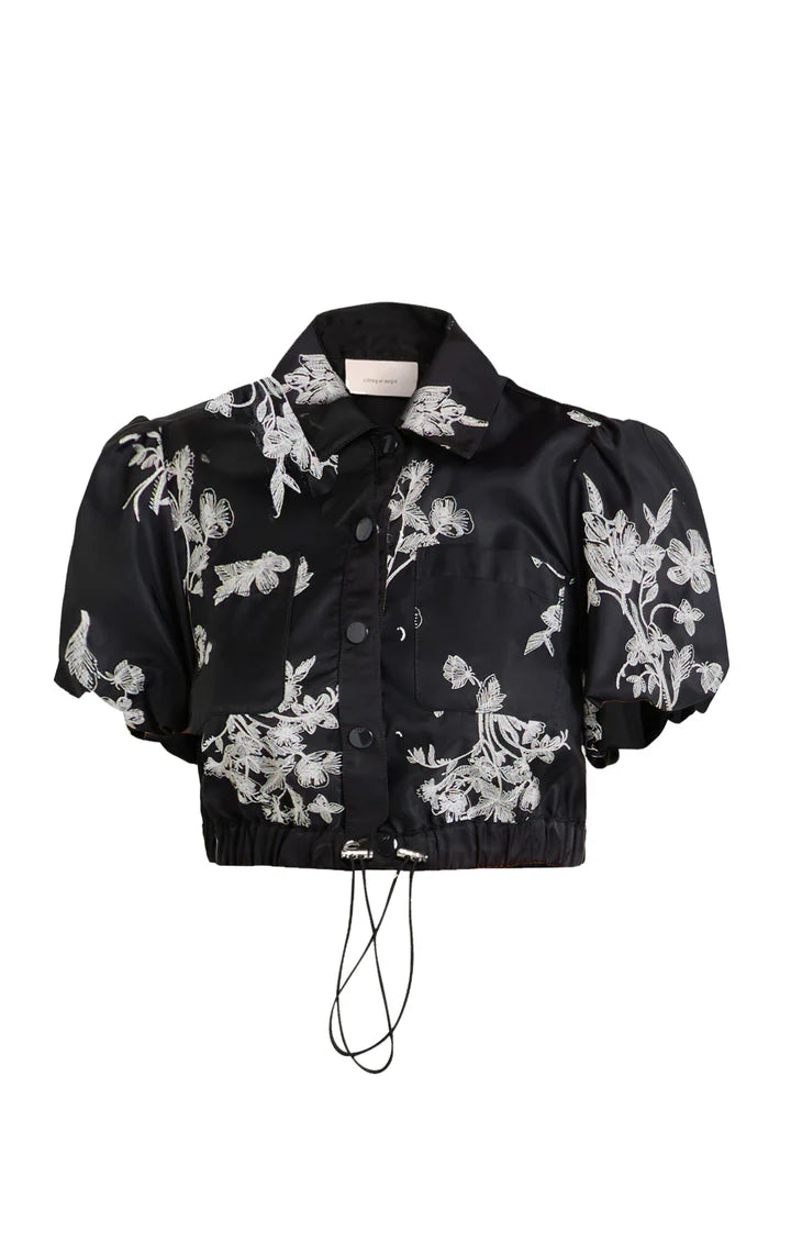 CQS-ZJ86210555Z BLACK&IVORY PRINT TOP