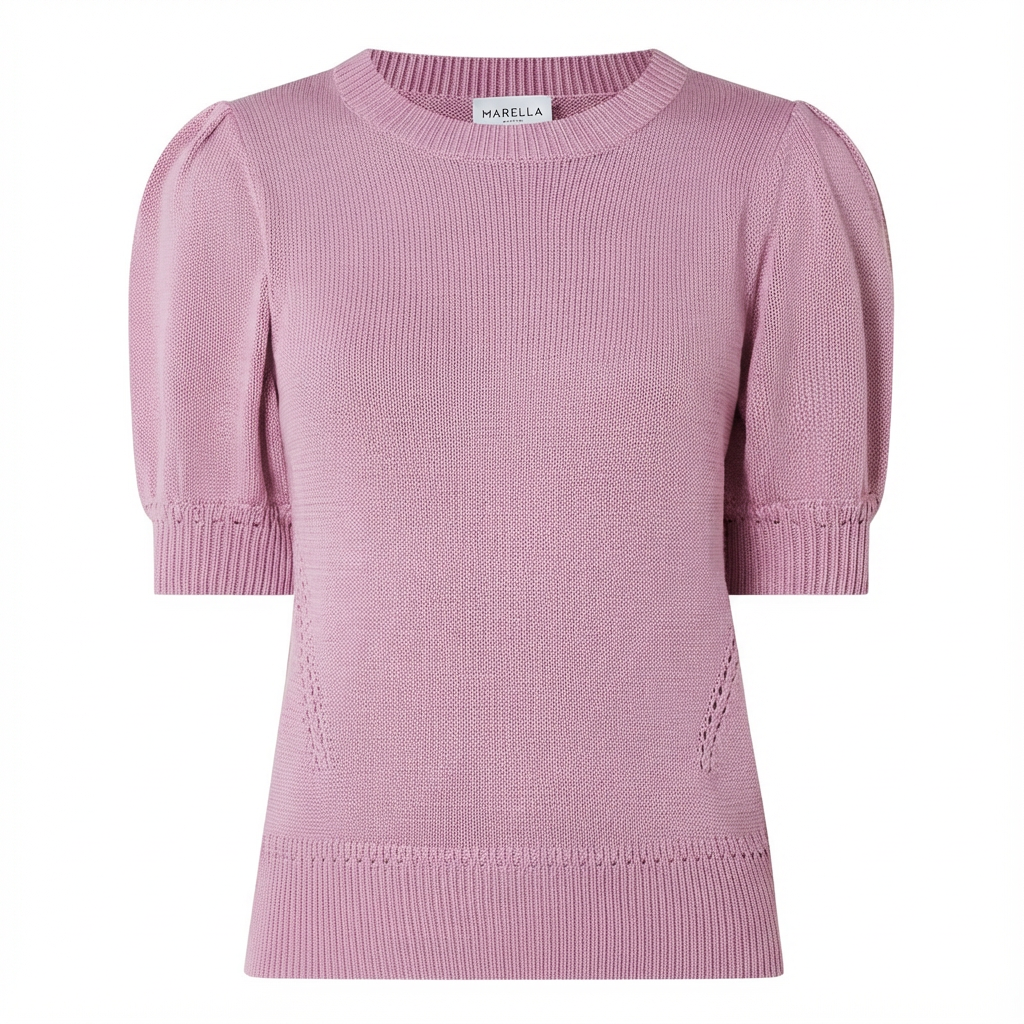 MRL-2613361074 MLSSUMERO PINK KNIT TOP