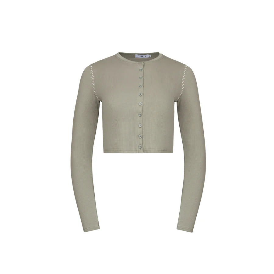 MUN-MNS4573 GREEN TALIA CARDIGAN