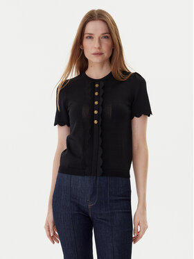 TWS-252TP3203 BLACK SCALLOPED TOP