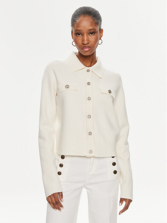 TWINSET 241TP3092 KNITTED JACKET SNOW